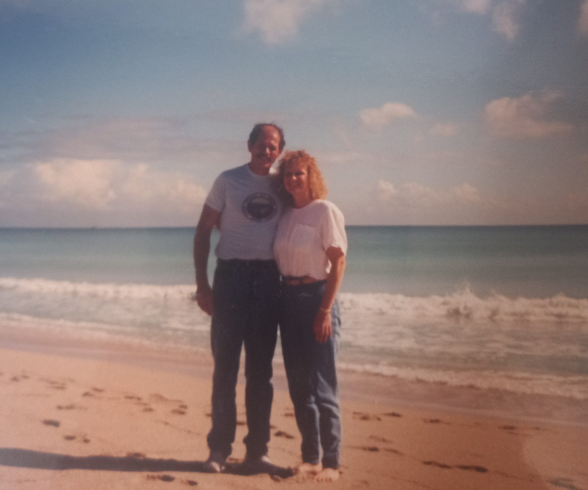 Don and Diane in Fort Lauderdale Florida on their honeymoon.  28 years later they move to Florida.