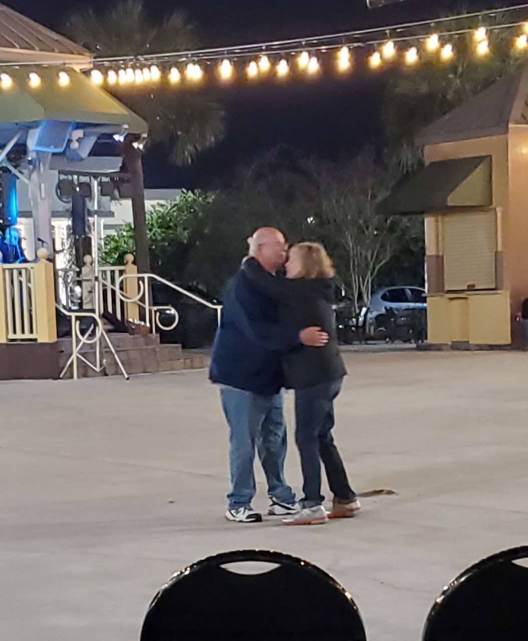 Dancing at the square.