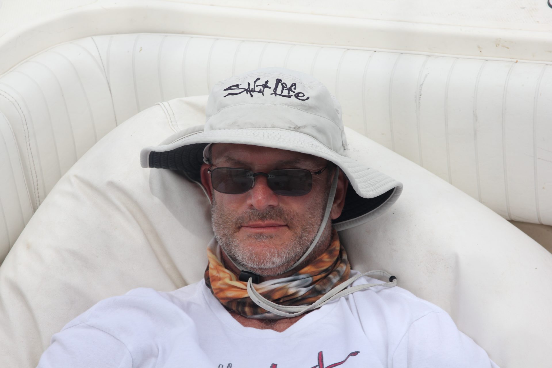 Jonathan chillin after day reeling in the big ones.