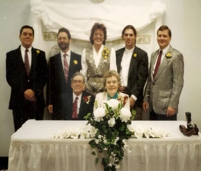 1996.  50th Wedding Anniversary.  Blanchette Park Hall St. Charles MO