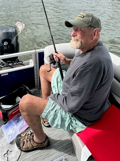 Dad fishing