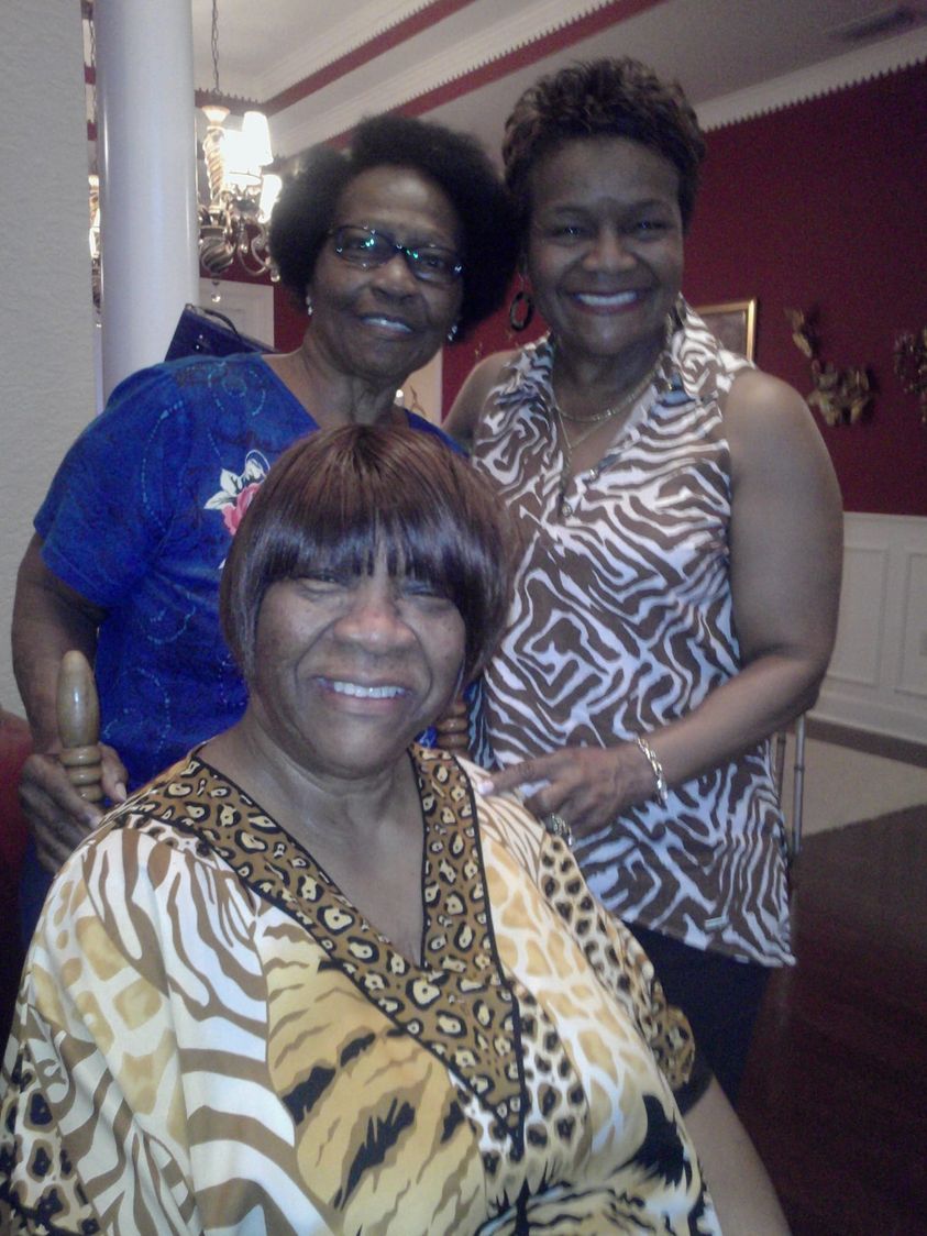 Luella with sisters Anna and Janice, Ocala 2018