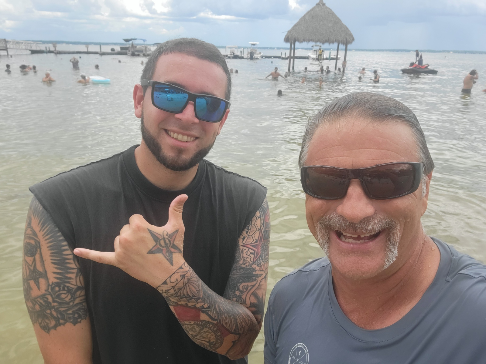 Chris and me at the lake