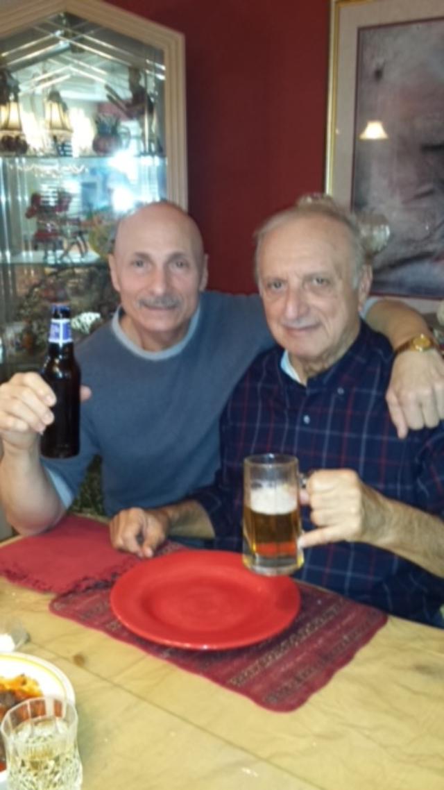 Mike with his beloved "kid" brother Larry.  Larry and his family always had a special place in Mike's heart.
