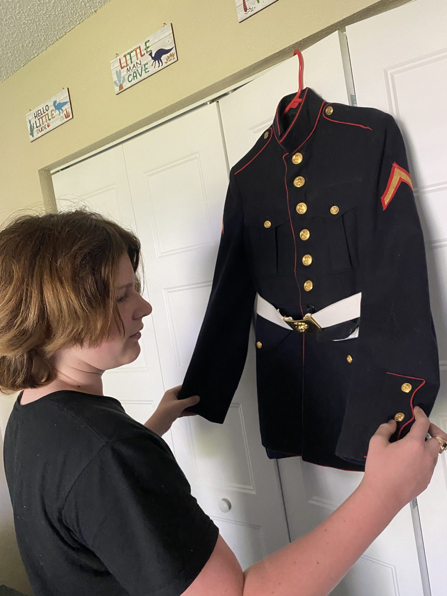 Ethan with your dress blues