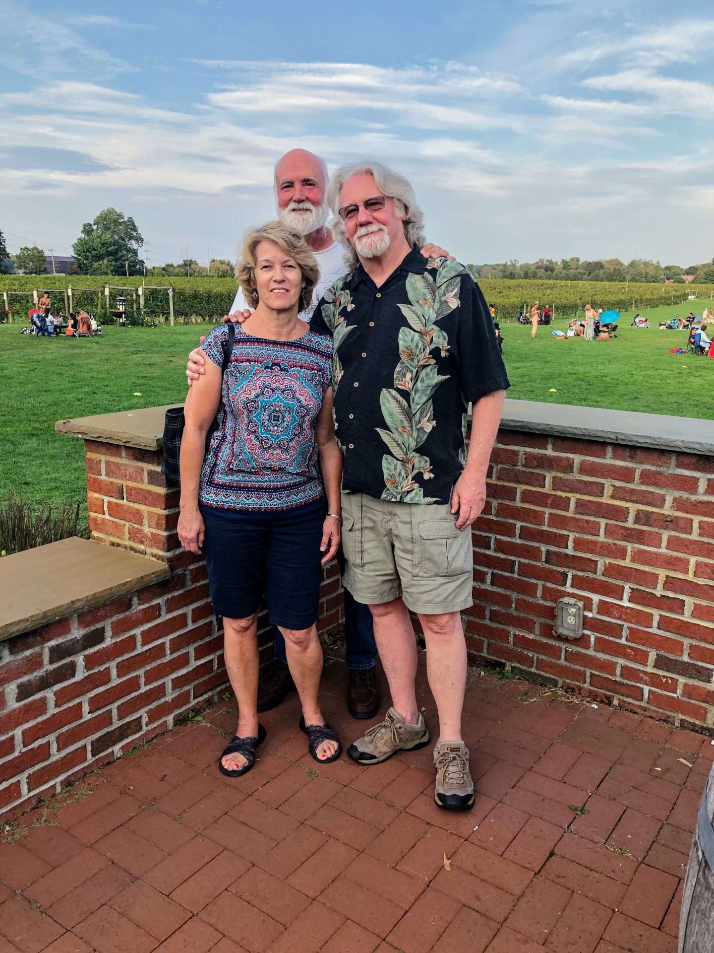 Sharon Rial, Bob Rial & Dave Duncan at Working Dog winery in New Jersey.<br />
October 3, 2021