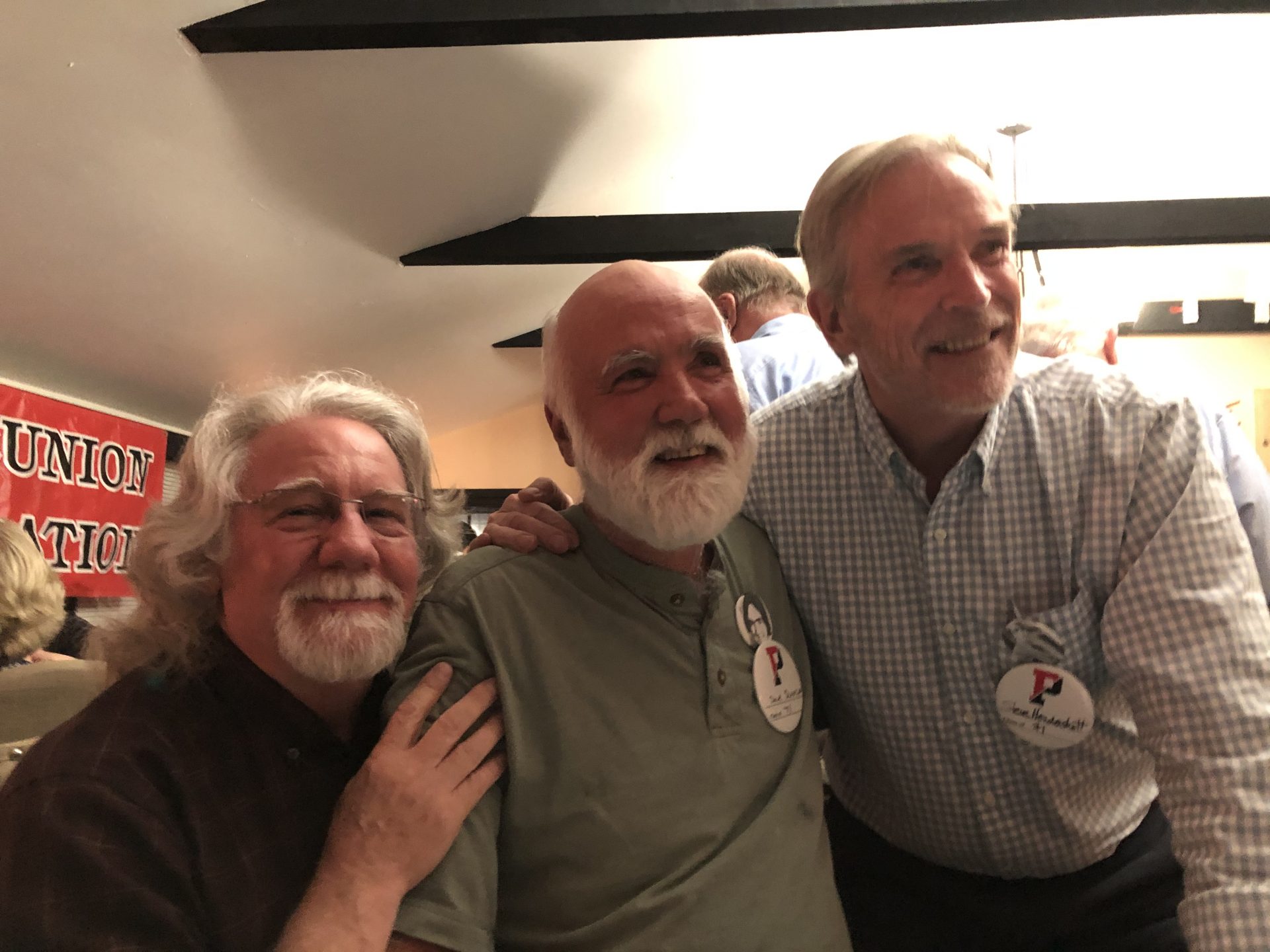 50th reunion at The Pennington School, October 8, 2021<br />
Bob Rial, Dave Duncan and Steve Hendershott