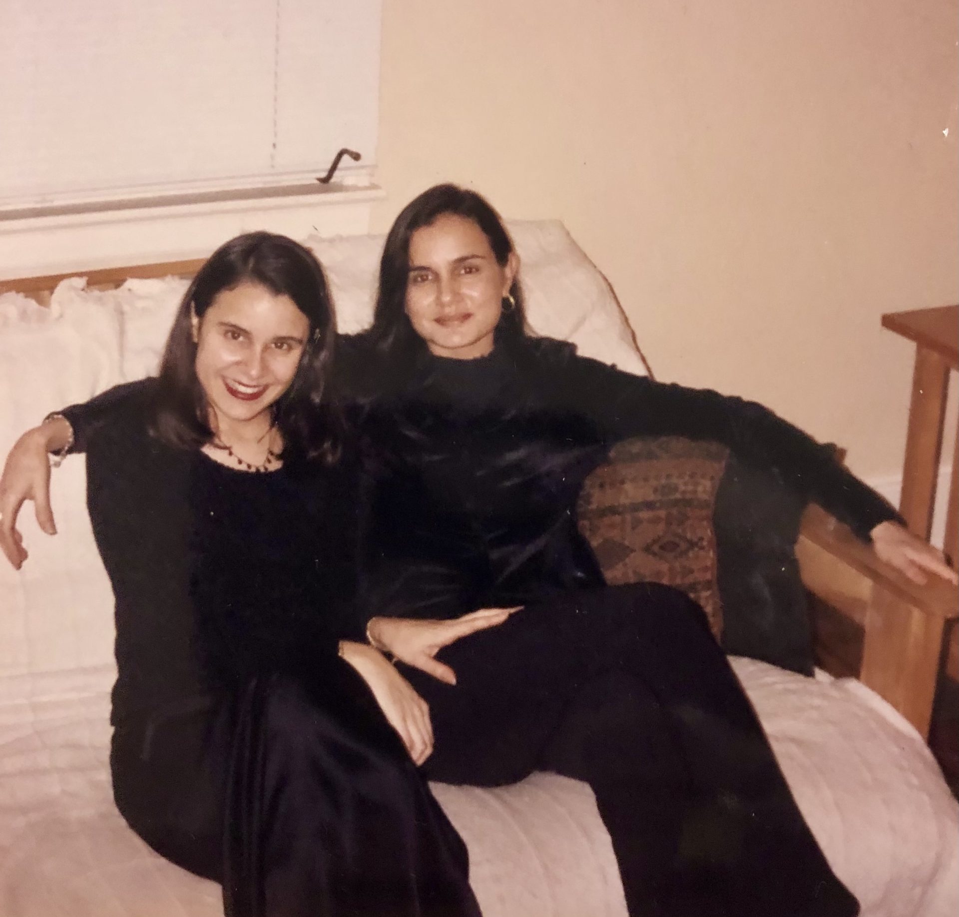 Giselle with her sister, Camille