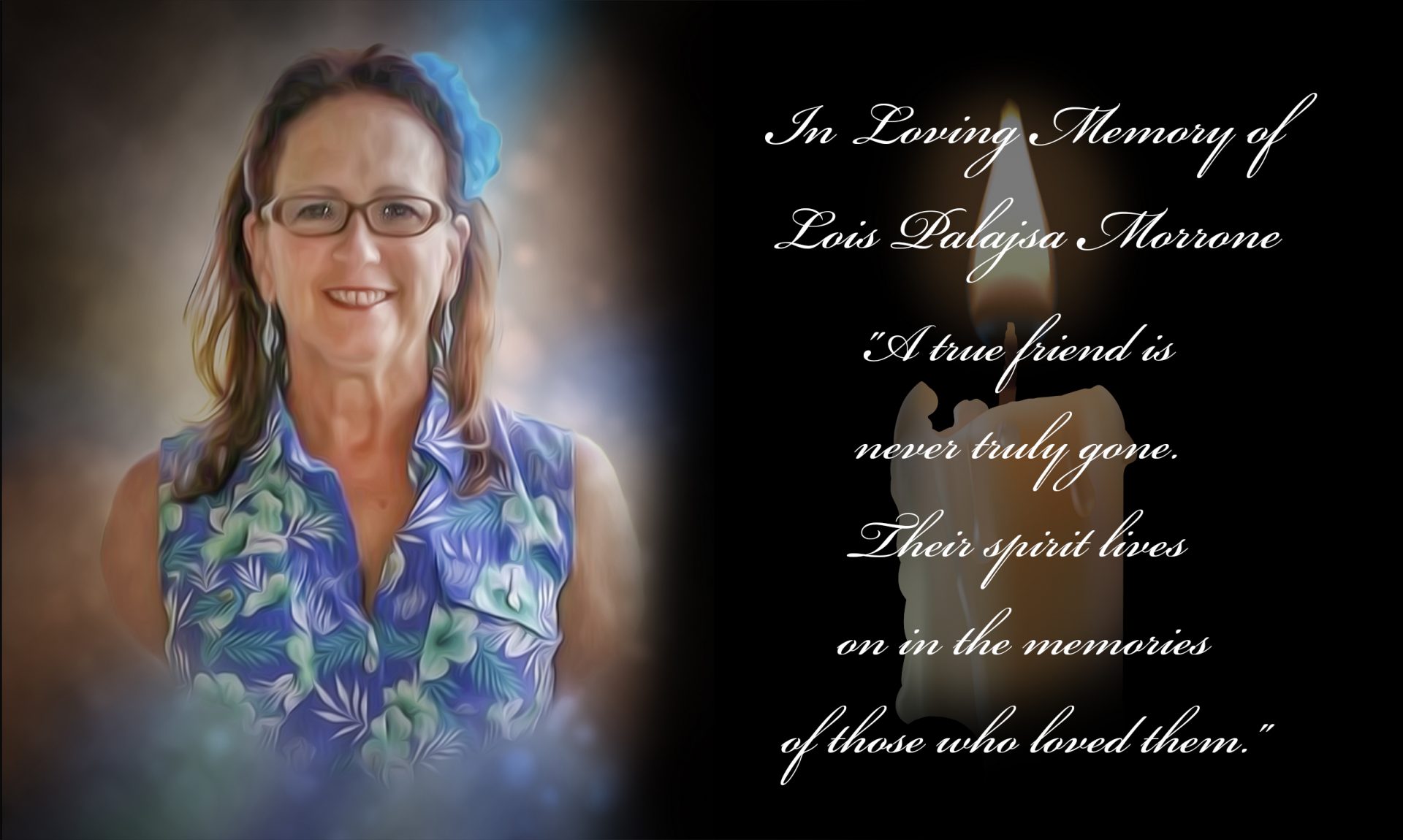 Our beloved Lois.......Jesus says, “Come to Me, and I will give you rest.”.....Until we meet again......