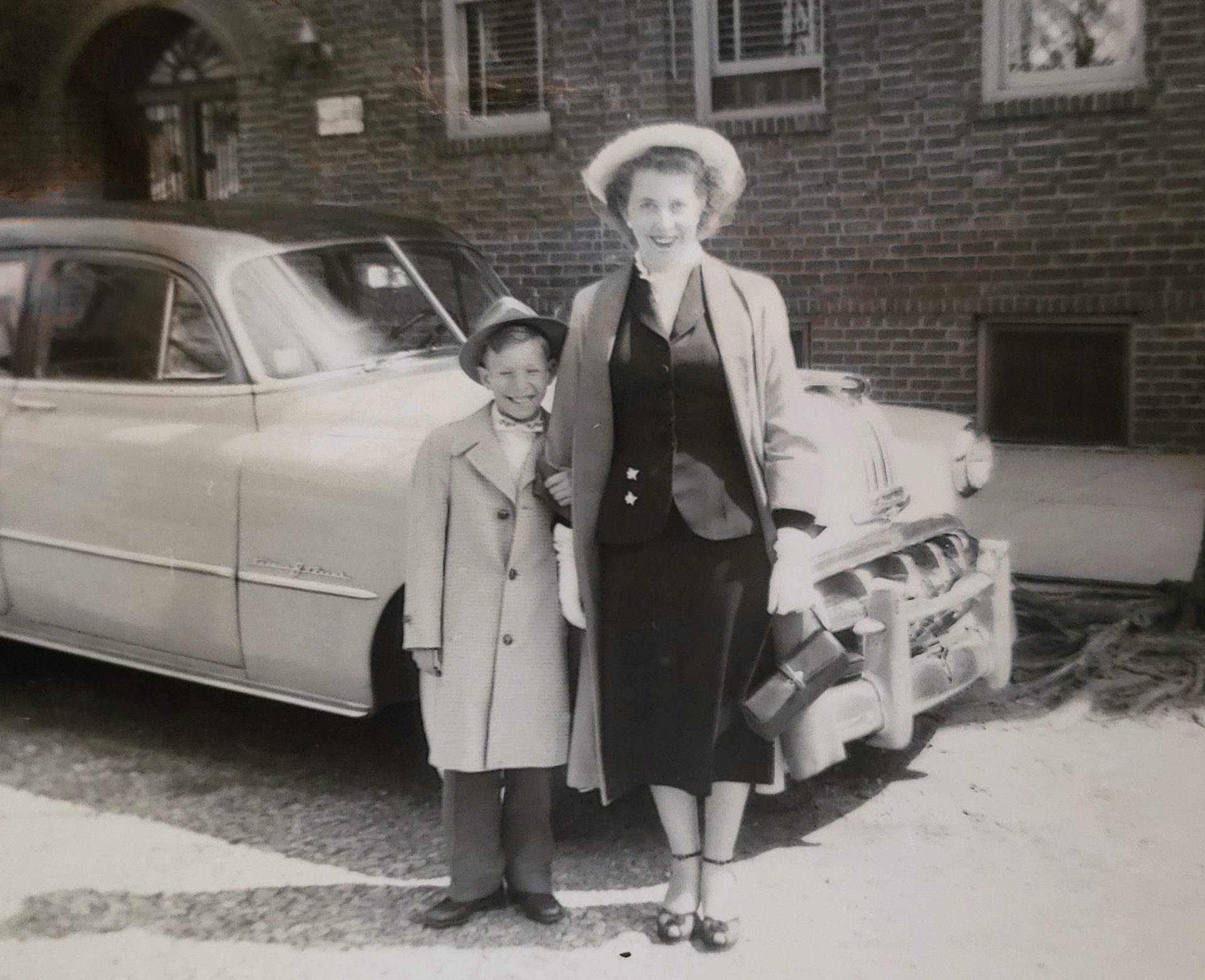 A young Ken with our mom in NY.