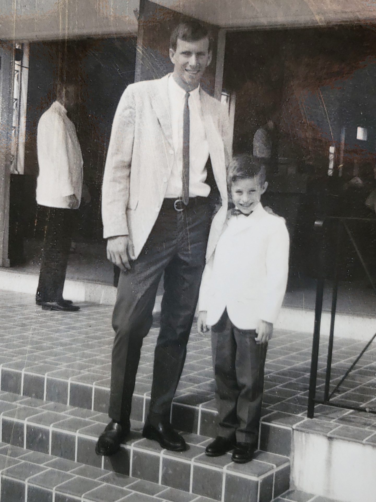 Big Bro Ken there for me at my first communion.