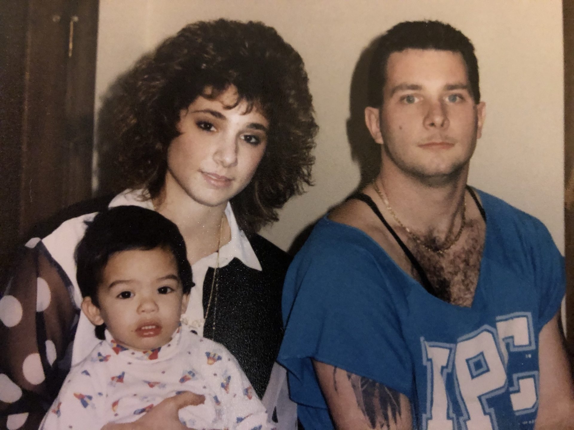 Younger days. Handsome and a rebel always