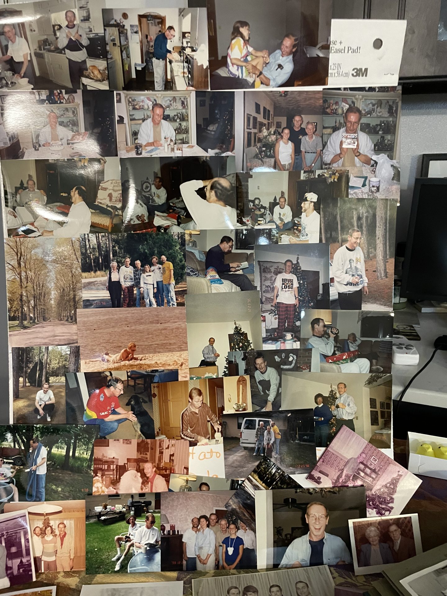 We had fun going through photos of my brother! Sharing memories helped with his celebration of life.