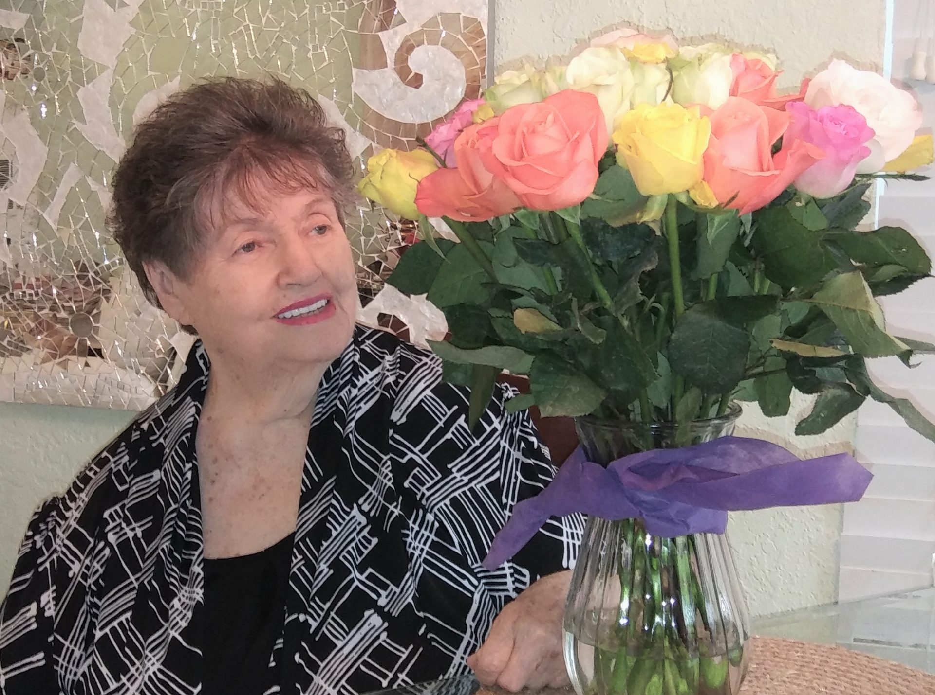 Glenda Mckay with Flowers