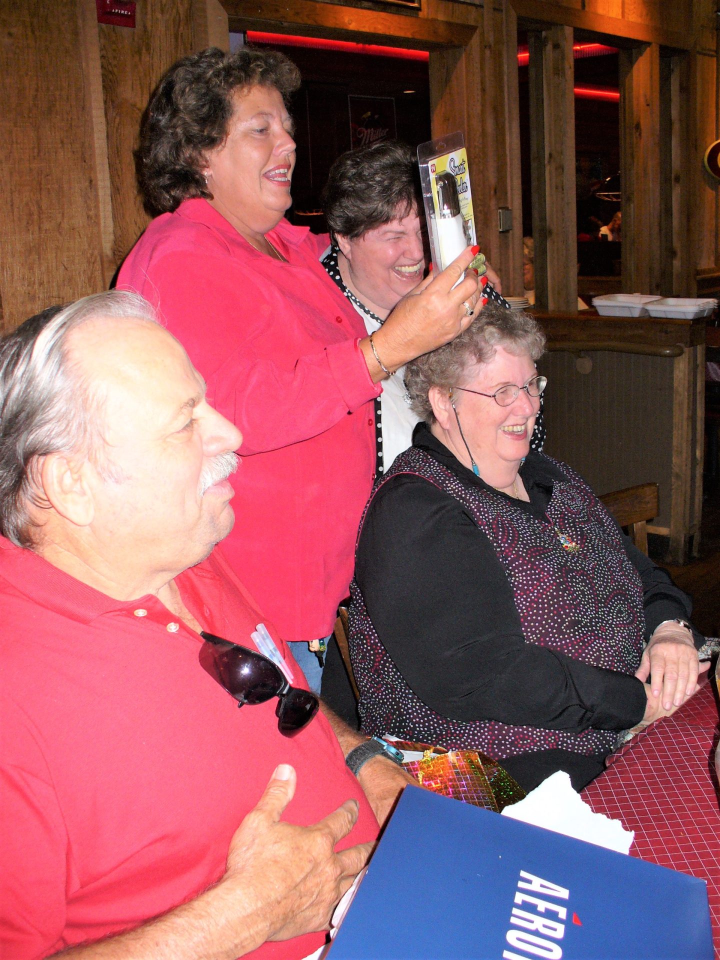 Glenda losing it with Tony Moses, Donna (Grace's daughter), Globelle (Gloris Dallas) as you can see the loved to have a good time.