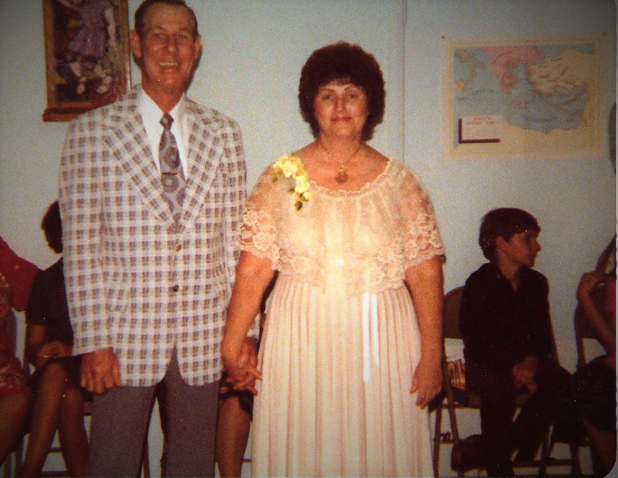 Glenda with Husband Wendall Mckay heading to son Michaels McKay's wedding.