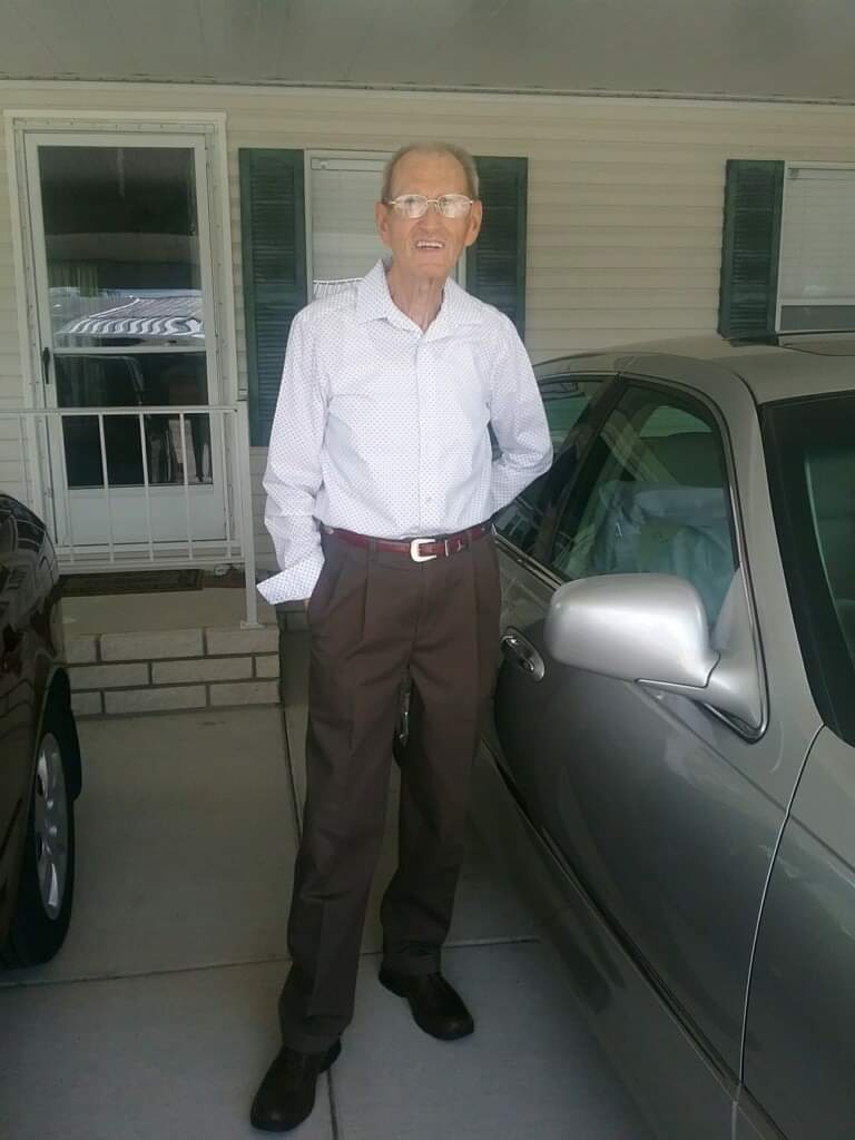 Daddy taking Ayla to church