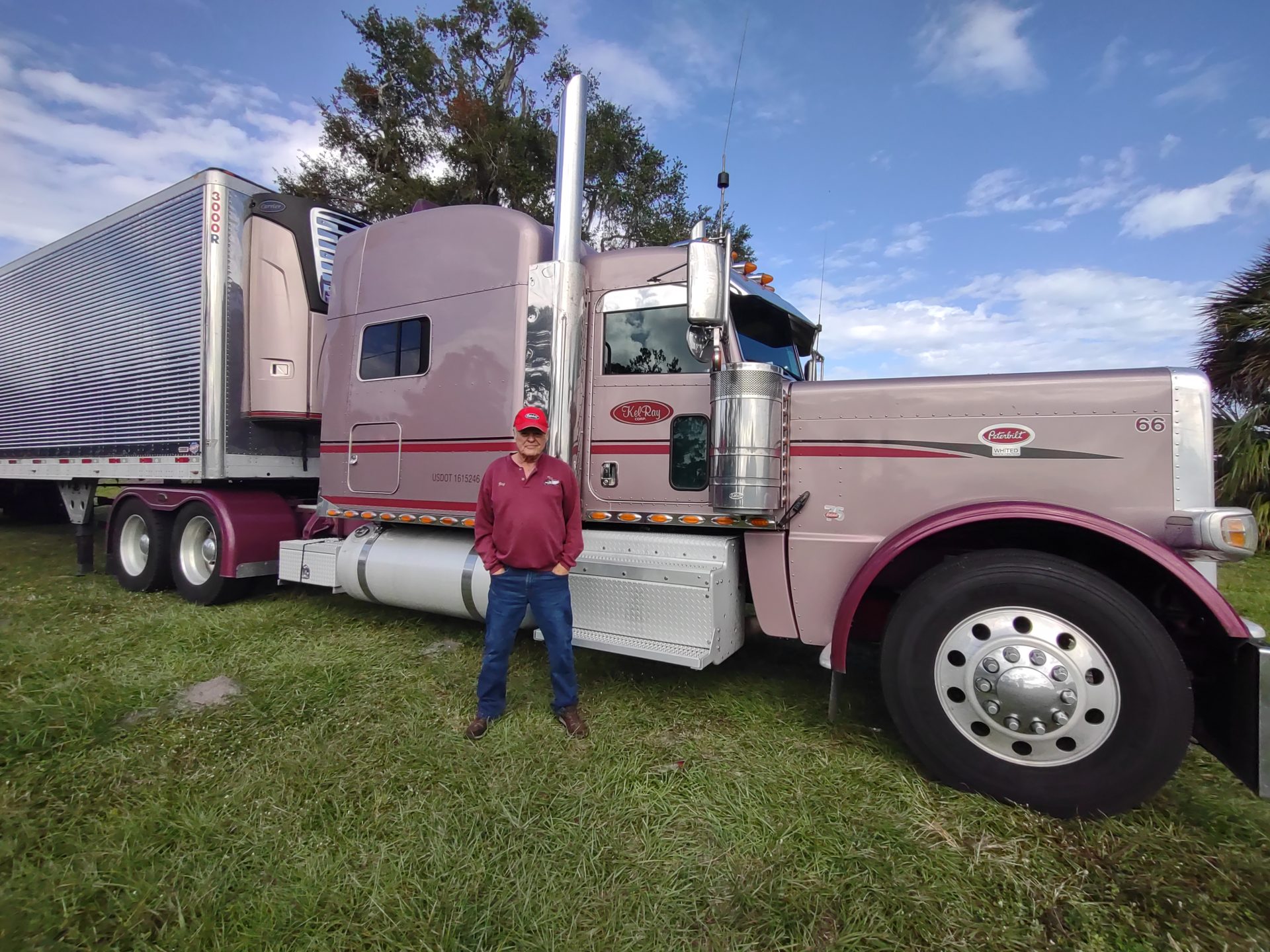 His last day with his last truck!<br />
He owned at least 60 Paccar trucks and several Macks!  <br />
This #66 was his baby!