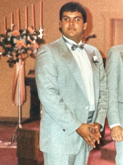 His brother Joe’s wedding.   3-Sept 1988