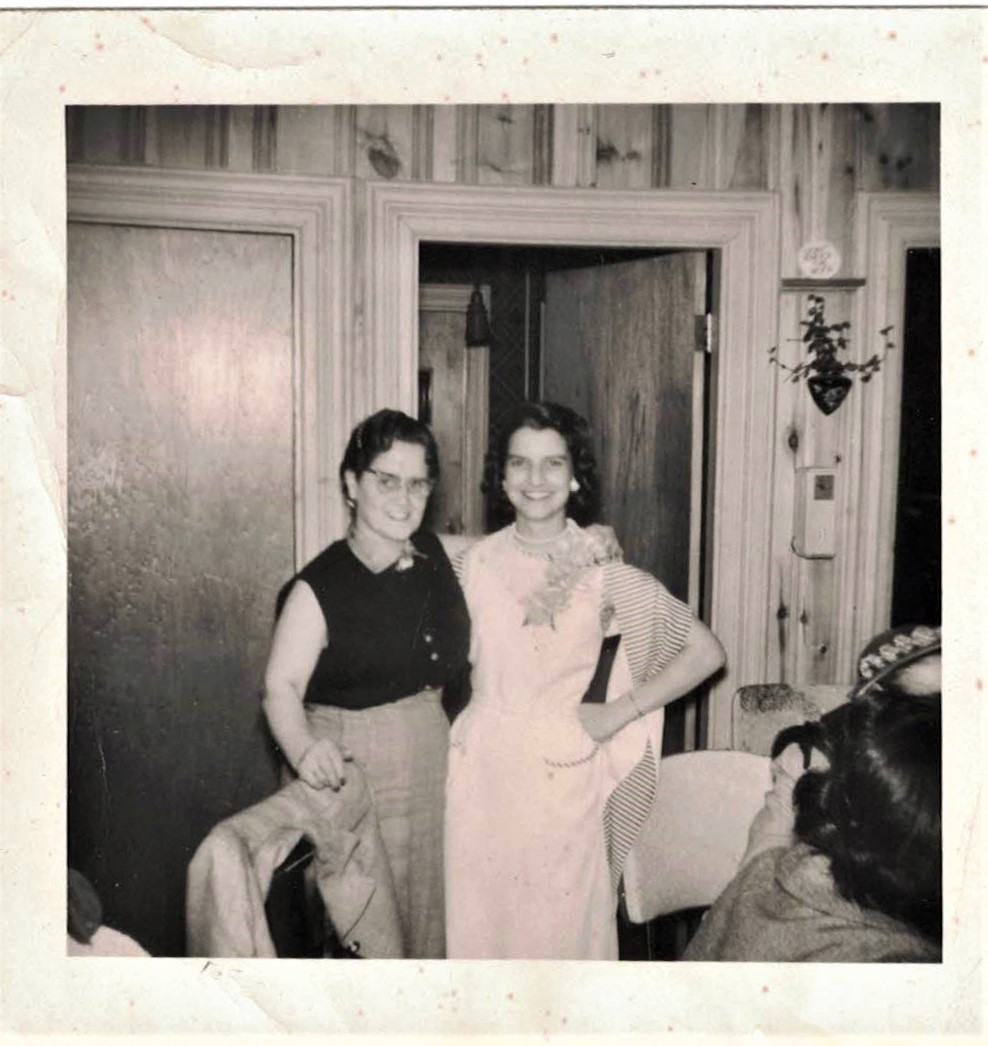c. 1959 - Betty and her godmother, Rachel Krist