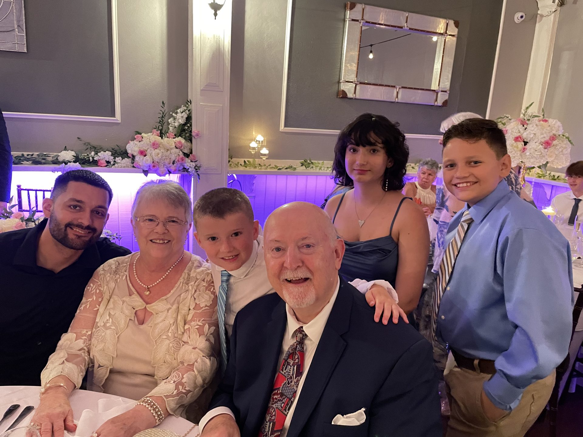 PaPa with his grandchildren.