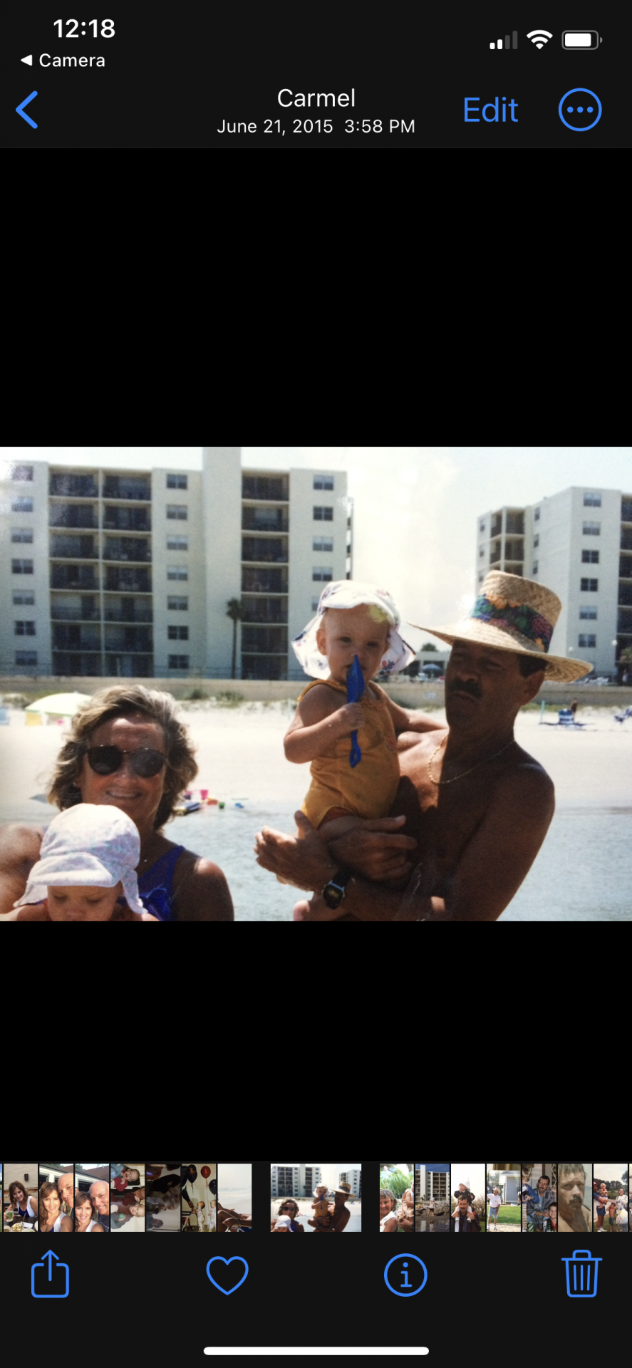 Anne and Bob with twin granddaughters Natalie and Regan in Ponce Inlet
