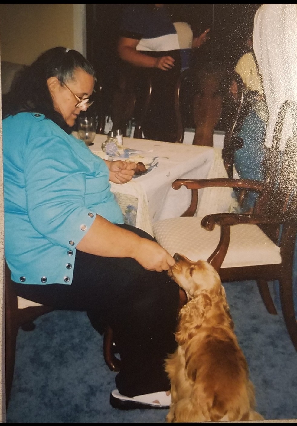 Take care of my precious Rusty dear cousin...he was rotten after those steak scraps, and lived to 20yo.  I know you're with our mamas,  and Michael,  who loved you so. <br />
We miss you. <br />
Love,<br />
Pam,Gary,Stephanie  Jordan and all my grands.