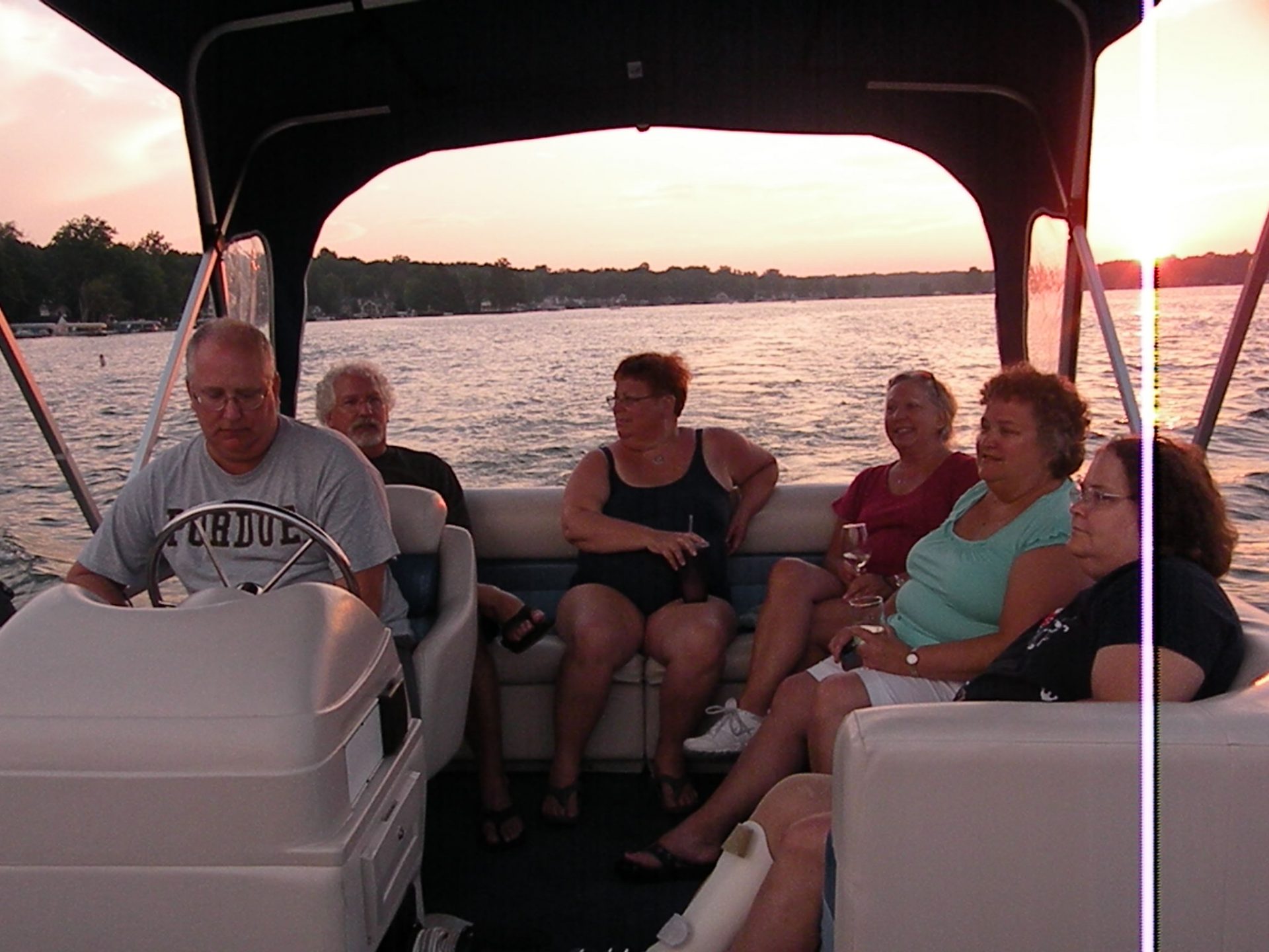 All the Gabbert siblings at Crooked Lake in Angola, Indiana, in 2011: Jimmy, Joe, Trish, Mary, Barb, and Peggy.