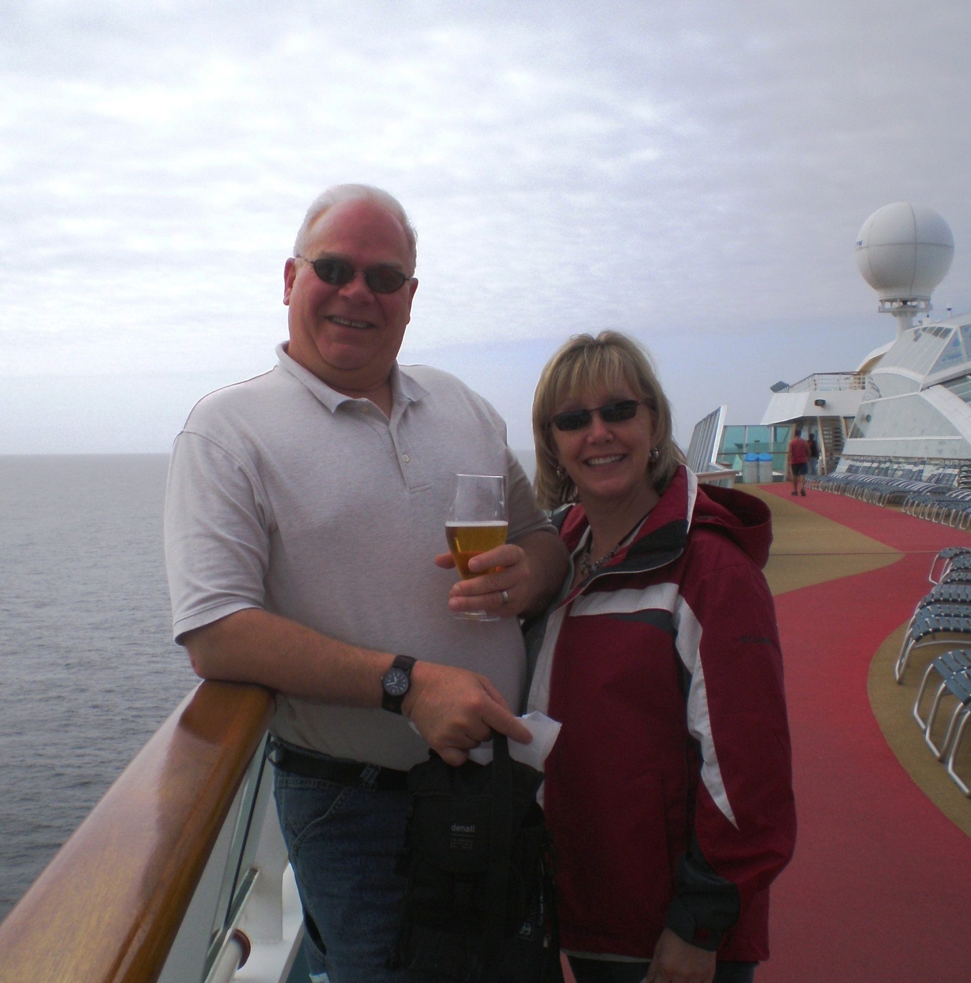 Happy times cruising in Alaska June 2010. Scott, you and Carol made life fun. Dee and I will never forget you and the great times we had. Buy me a beer when we meet again in heaven.