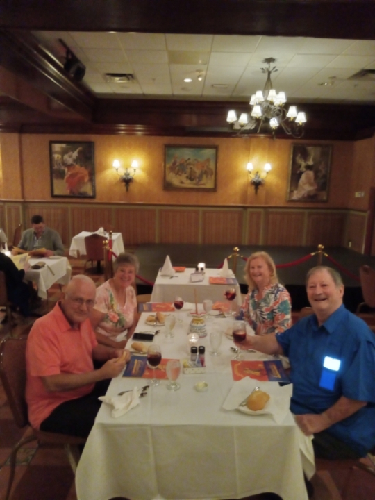 Dinner at Columbia restaurant with flamingo dancers