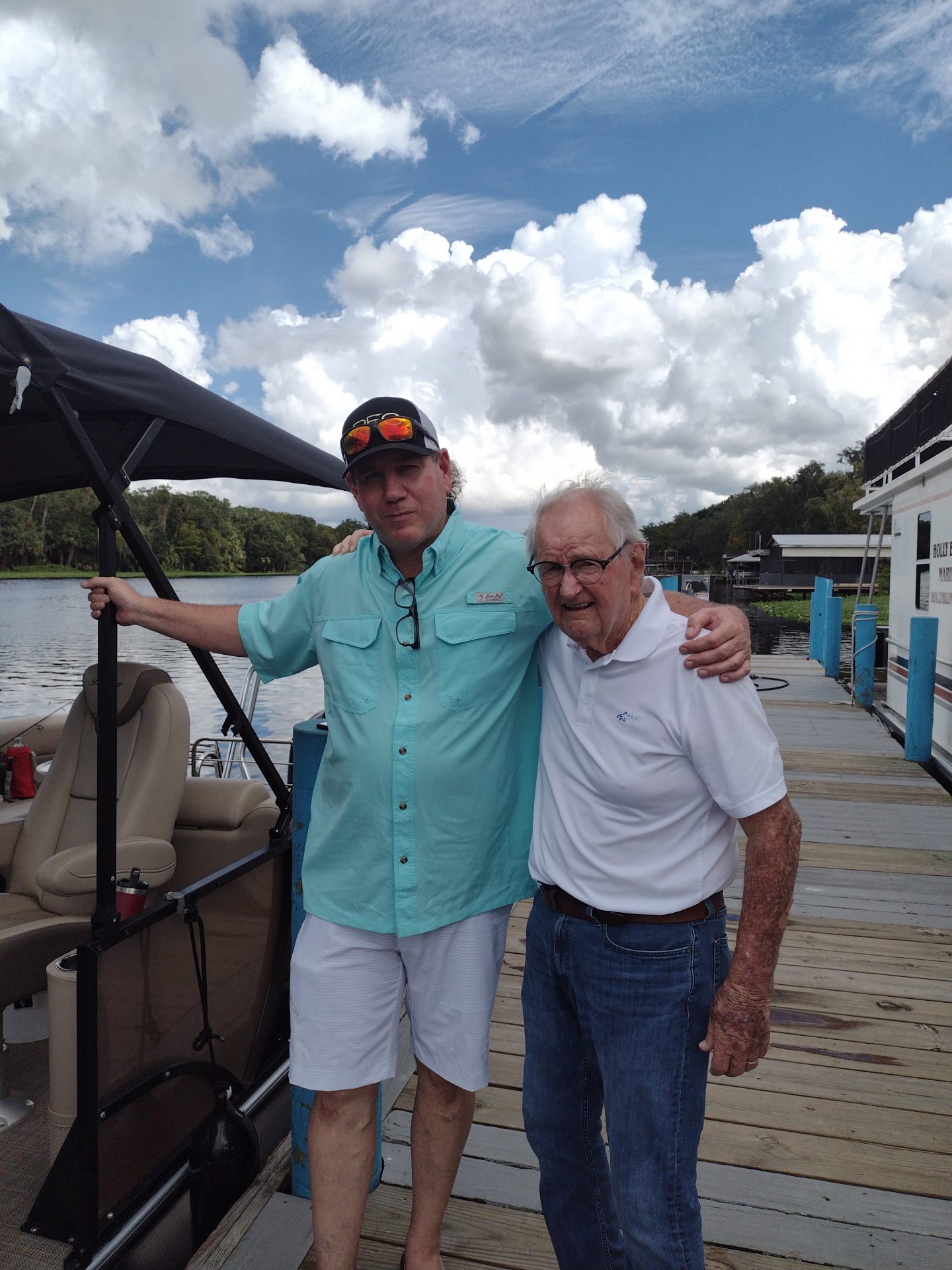 Bob and Roger on the St John's river 2022