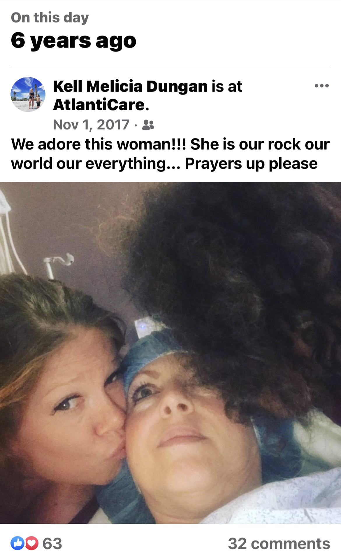 Kisses before a double mastectomy