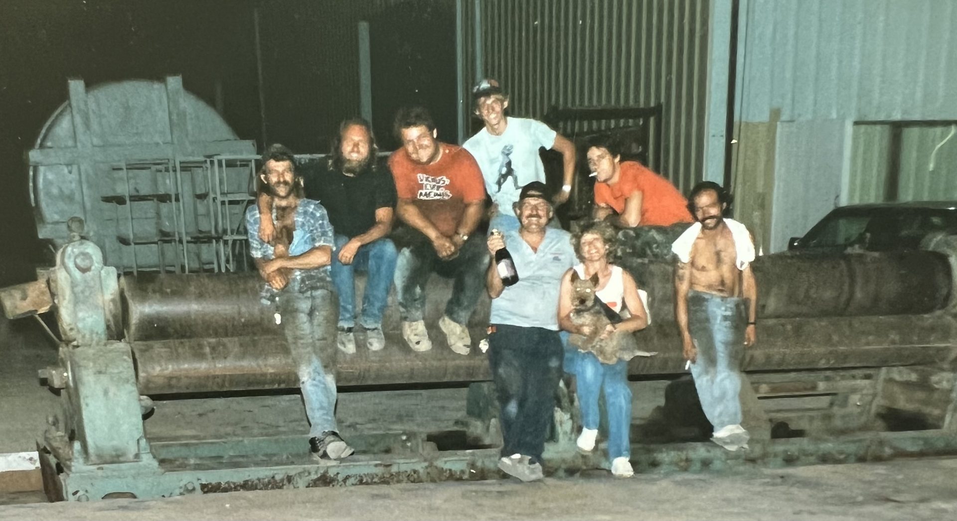 This was the last day of moving United water trucks to new location