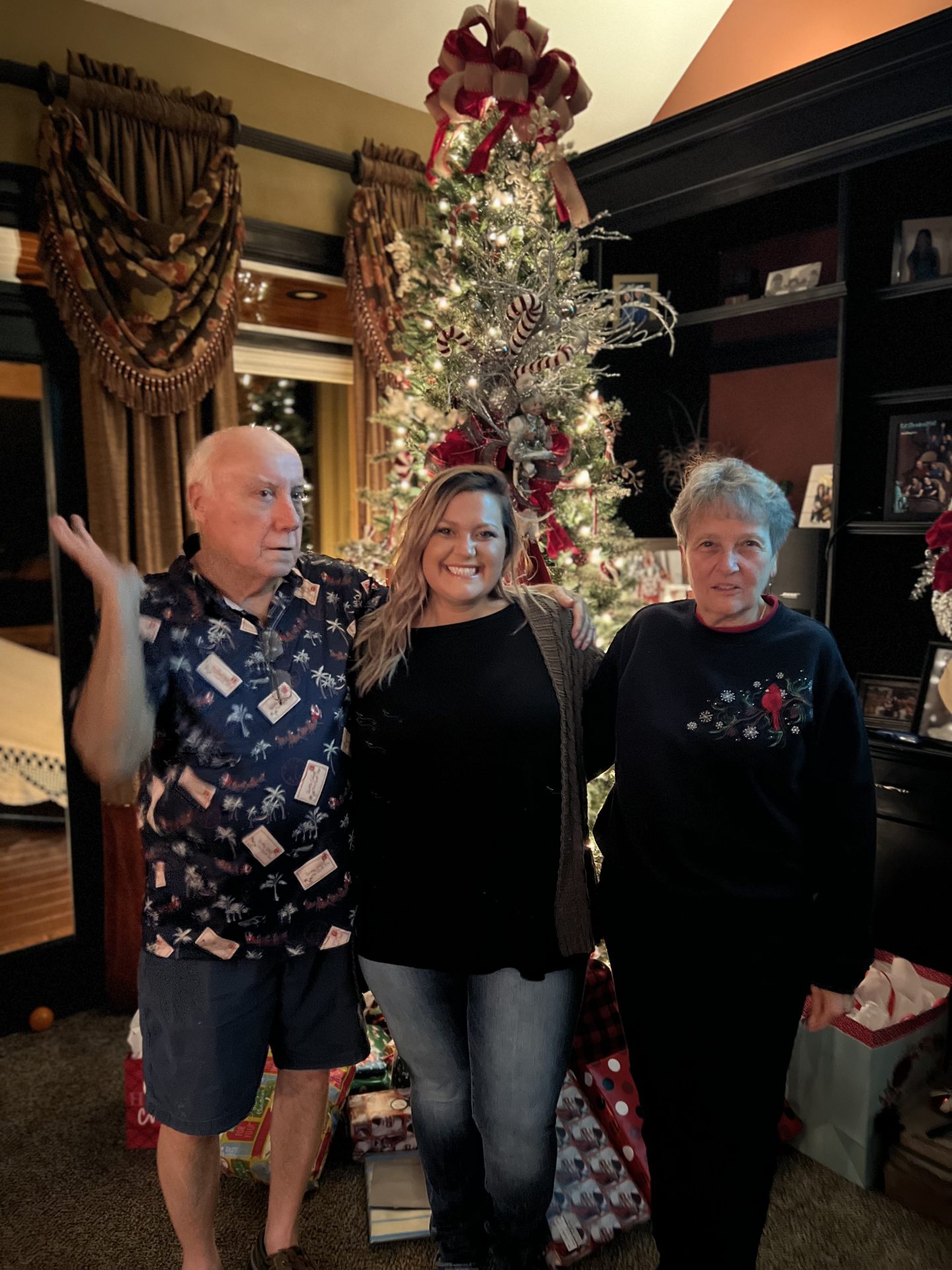 Pepe picking on me for how I flip my hair before pictures. Always will be a favorite next to the one of Pepe, Meme and I in 2013 where she is the one making fun at me for this. ❤️