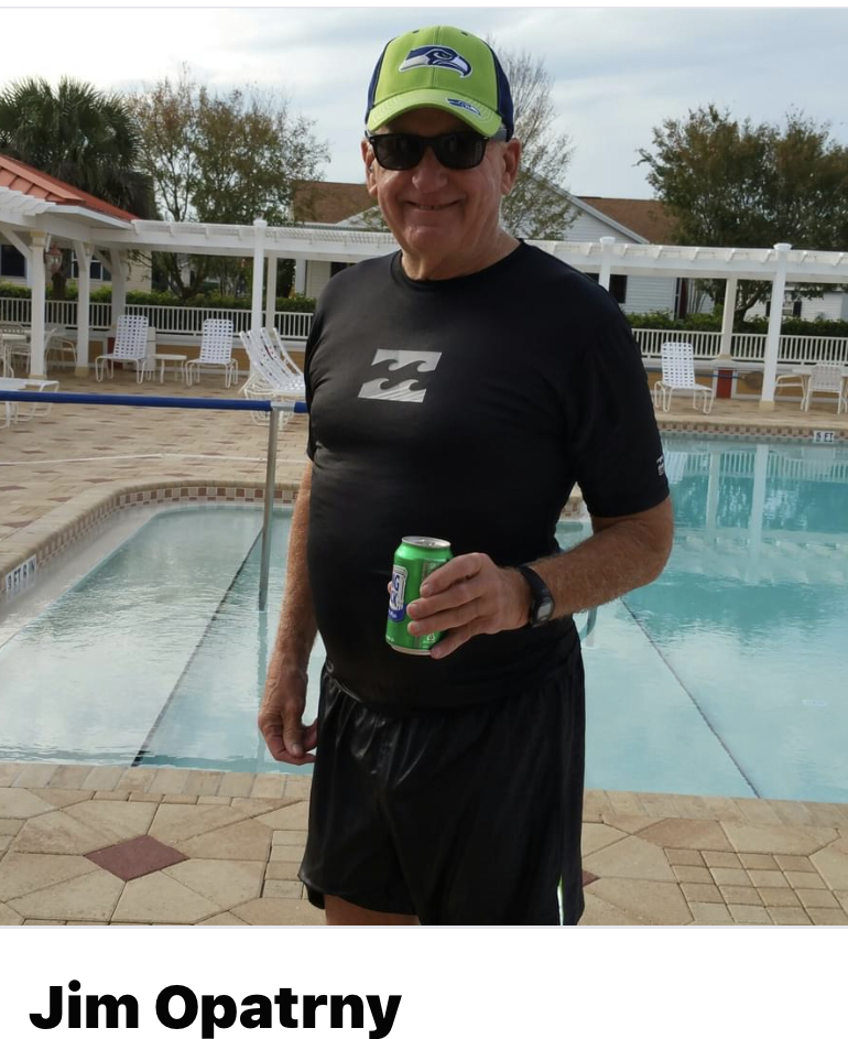 Jim loved the villages and his swimming!