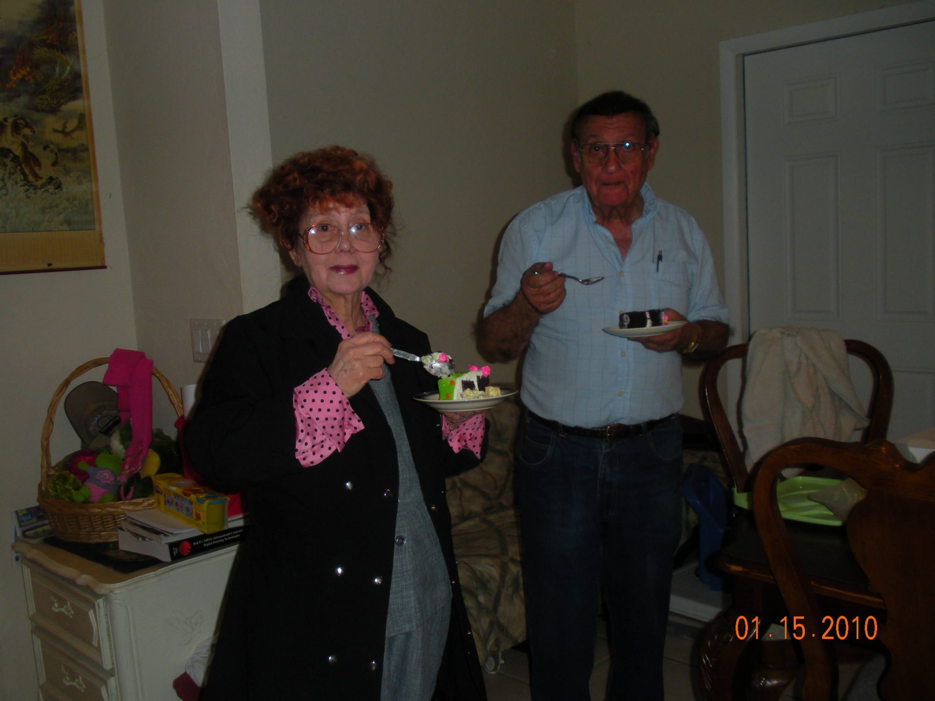 Mami and Papi January 2010 at Aiyanna's Birthday Party.