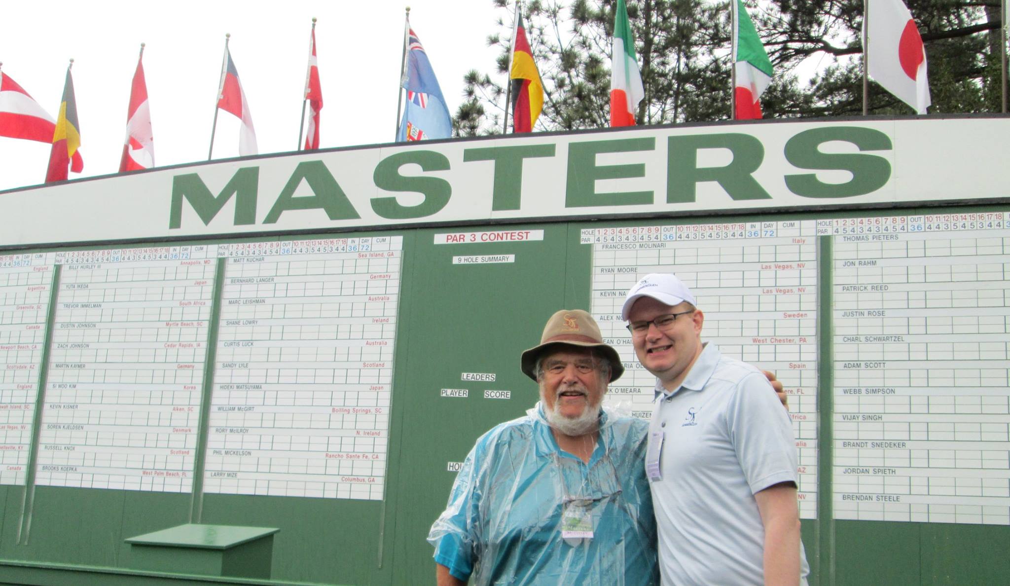 John and Colin at the Masters