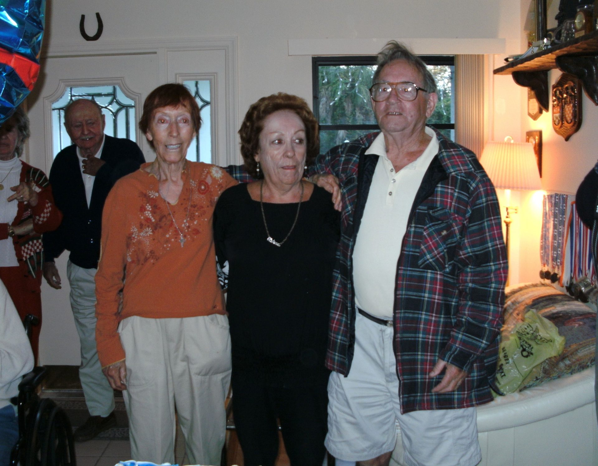 With sisters Helen and Dorothy