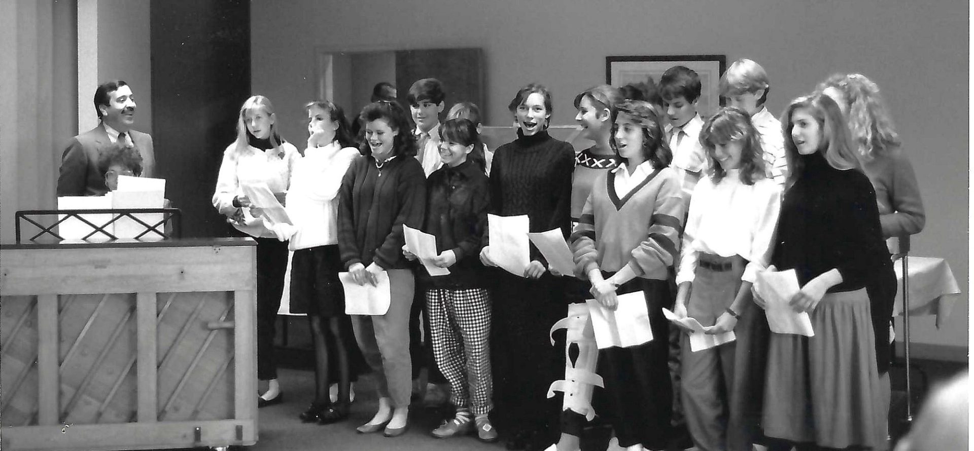 Jimmy conducting Trinity Prep chorus.
