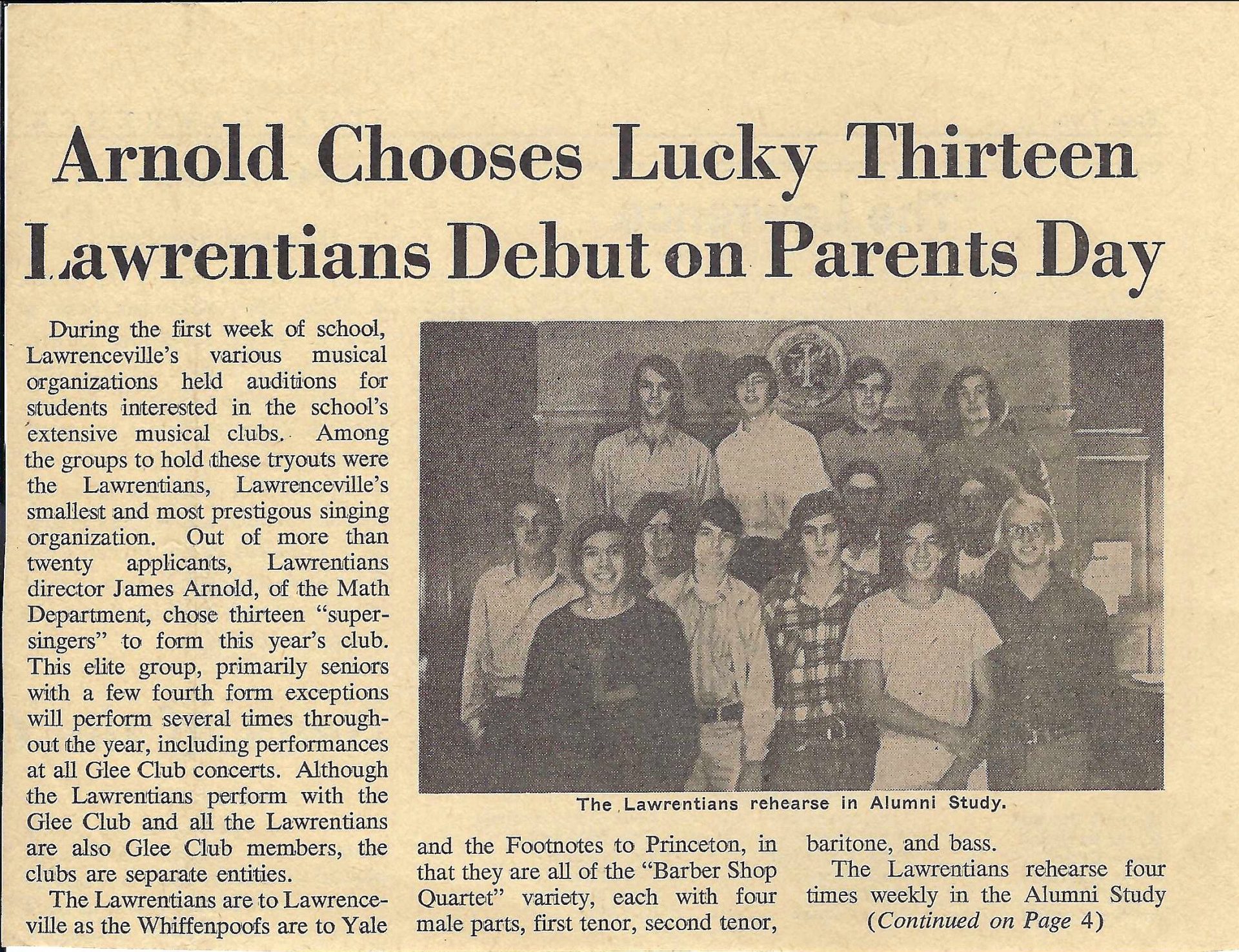 Jimmy Lawrencians acapella singing group director