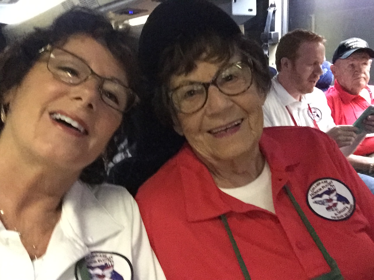 Heading home from Washington DC, Navy Veteran and her LifeFlight escort