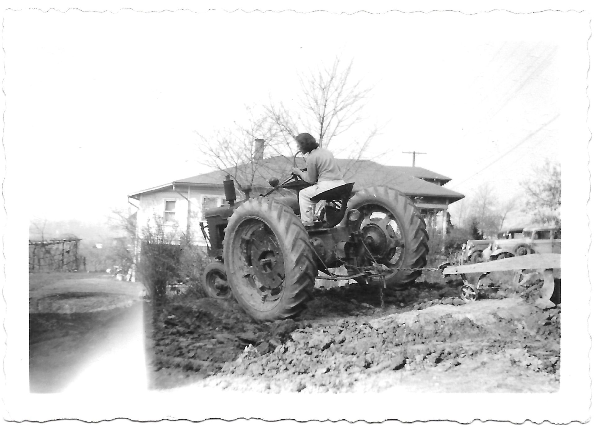 Doris  - helping Harold build his house