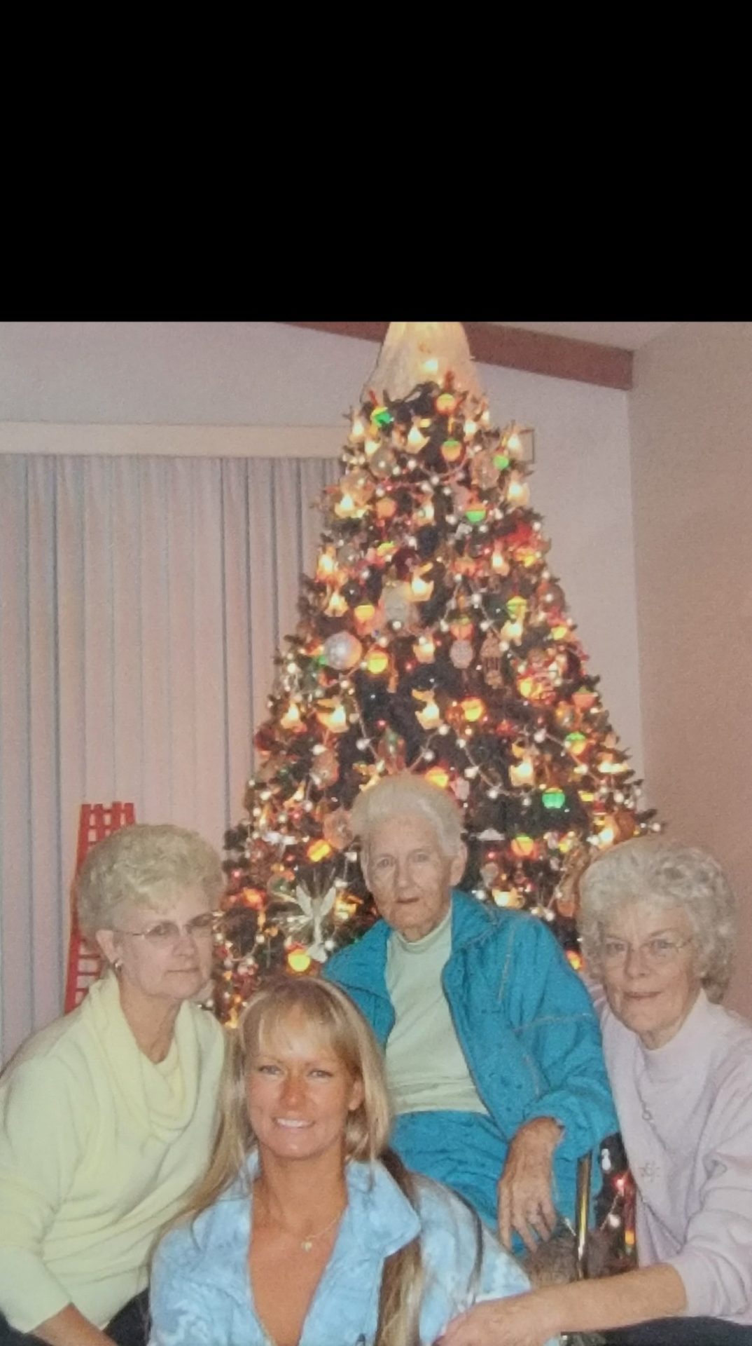 Dottie with sister's Joy and Sheryl and our mom Irvene aka Granny or Susie