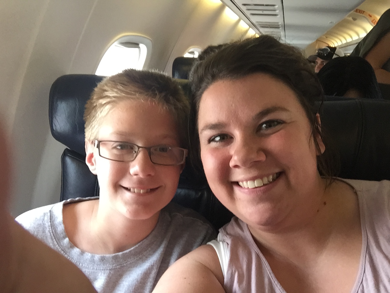 Haley delivering Luke to Dad for the first time.