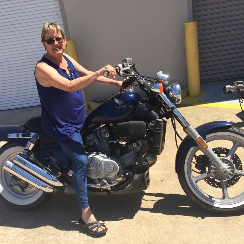 Two Wheeling Fun, Mom loved to ride.