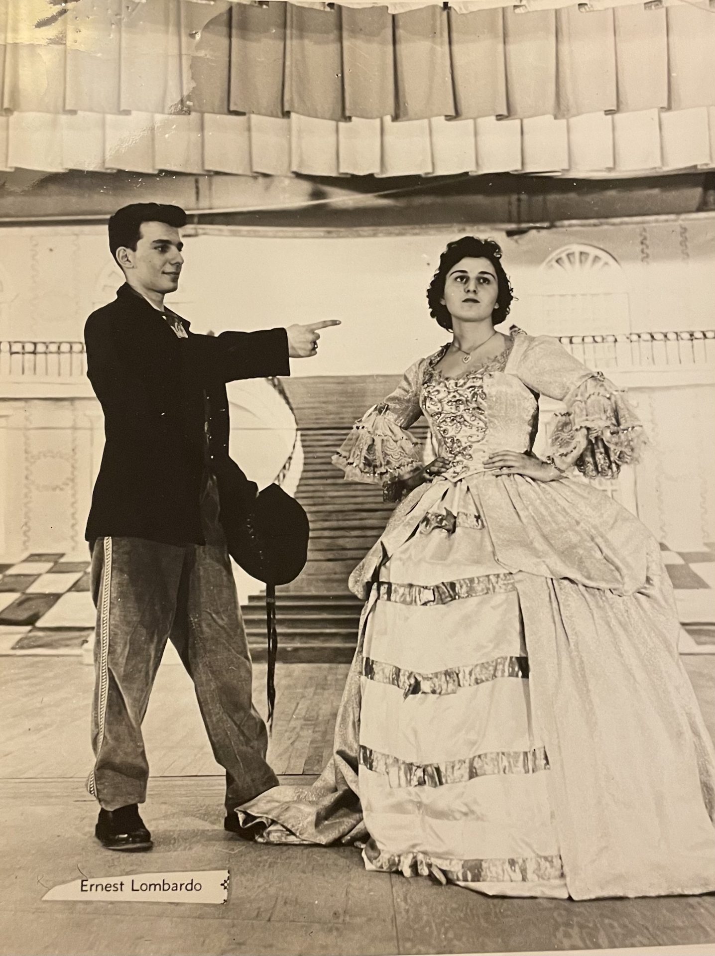 Mom during one of her school plays