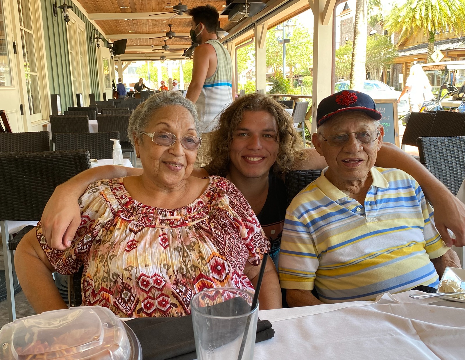 Mickey, Juana, with Grandson Gabe 2021