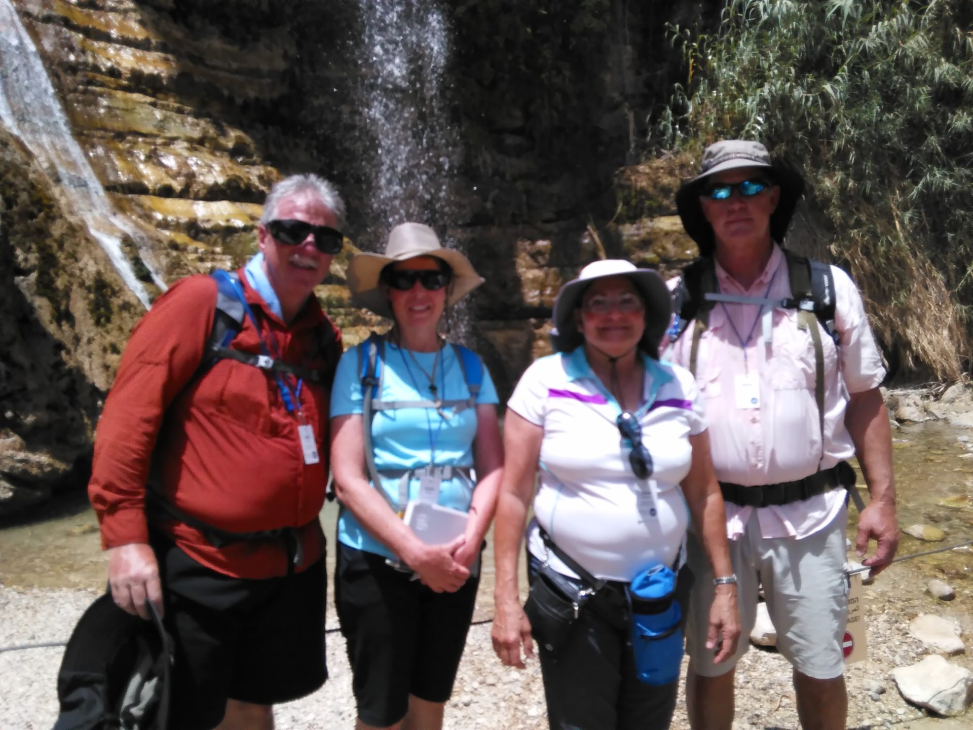 It was wonderful to share time traveling to Israel with the Perrys and Walking the Text under Brad Gray. This was one of the best experiences in our lives. This picture was from our stop at the source of living water at Engedi . Thank you, Mike Perry, for introducing us to this opportunity.