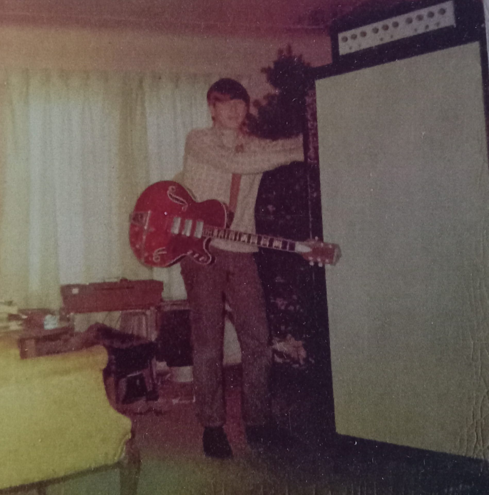 Wes when he played in "The Electric Fire" with his friends Chuck, Glenn, John and Elton.