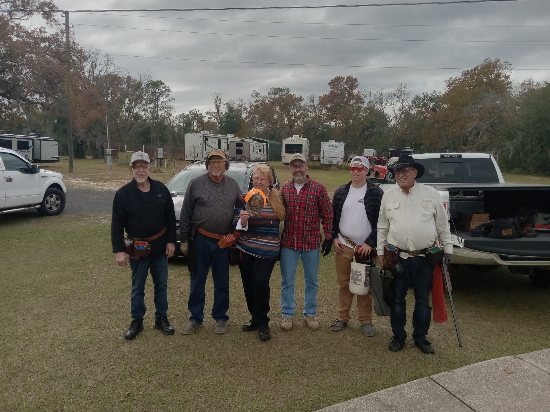 My first 25 clays Russ helping to celebrate the moment. Always a smile